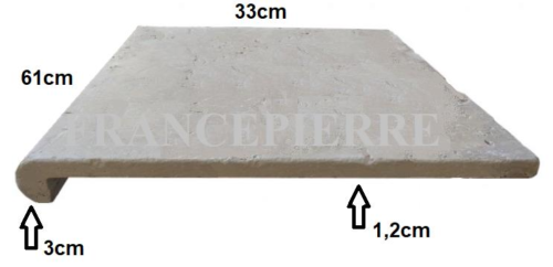 Seuil de porte pierre Essentials gris foncé 30x1030x70mm