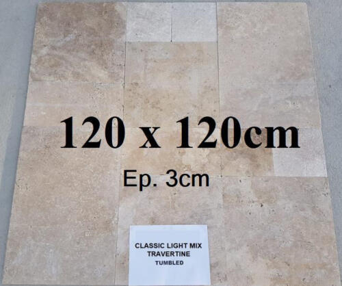 Travertin pierre en dalle 120x120x3cm